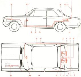 Opel Record-A mit BOSCH OF2 A-Netz